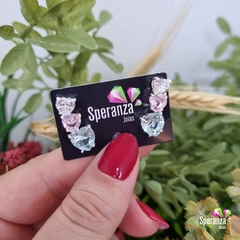 TRIO CORAÇOES EM ZIRCONIAS - comprar online