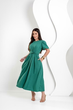Vestido Monaliza Liso - Seja Luz Conceito