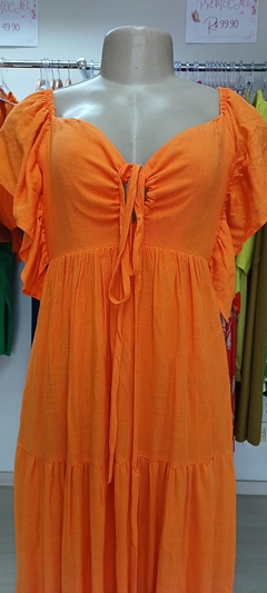 vestido longo viscose na internet