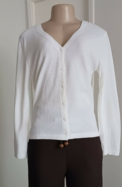 casaquinho de modal Branco