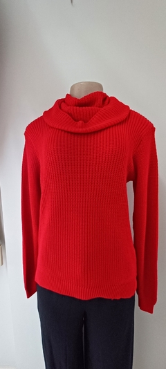 Blusa Glória Gola Alta Vermelha na internet