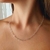 Colar Choker Corações Vazados 3mm - comprar online