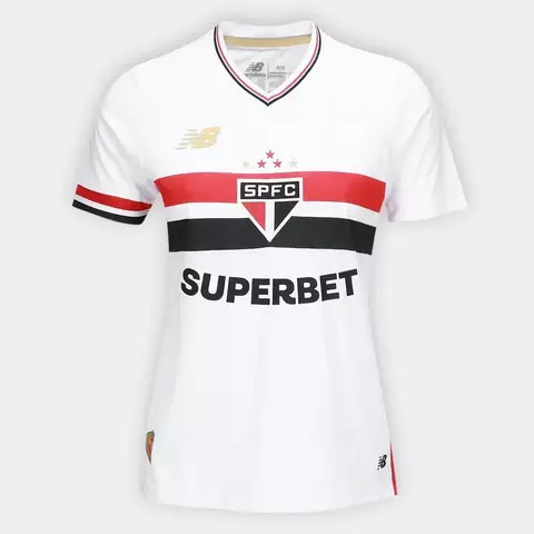 Camisa do São Paulo Branca Feminina 205/26
