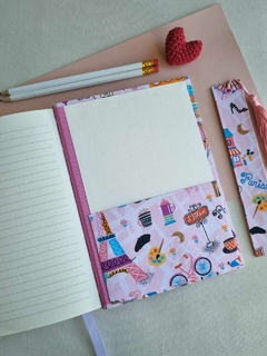 Caderno Paris - 160 pag. - Papeis e Girassóis Atêlie