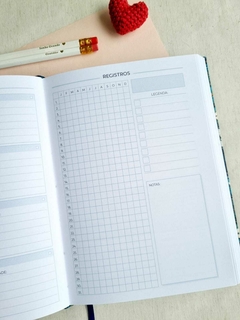 Planner Flores e Livros 2025 - Papeis e Girassóis Atêlie