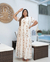 Vestido tricoline florata plus size Rita