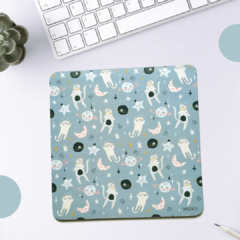 Mouse pad Gatinhos Galáticos - kit com 6
