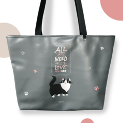 Bolsa Love & Cats - kit com 3