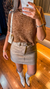 Blusa canelada canoa