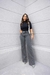 Calça wide leg