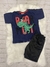 Conjunto Jacaré com Short Preto