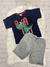 Conjunto Jacaré com Short Cinza