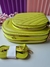 BOLSA TRANSVERSAL MINI BAG OVAL REDONDA (VERDE LIMA) na internet