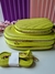 BOLSA TRANSVERSAL MINI BAG OVAL REDONDA (VERDE LIMA) - loja online