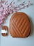BOLSA TRANSVERSAL MINI BAG OVAL REDONDA - (MARROM)