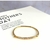 BRACELETE PASSANTE LISO - VERNIZ ITALIANO - DOURADO