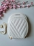 BOLSA TRANSVERSAL MINI BAG OVAL REDONDA (BRANCA)