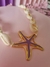 Colar búzios com estrela do mar esmaltada Roxo/Lilás - DOURADO na internet