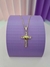 Colar crucifixo - DOURADO