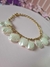 Pulseira com conchas marteladas peroladas - comprar online
