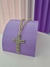 Colar crucifixo cravejado - DOURADO