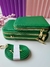 BOLSA CERTEIRA PORTA CELULAR TRANSVERSAL COM 3 DIVISÓRIAS (VERDE) - comprar online