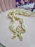 Colar búzios estrela branca - DOURADO