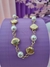 Choker conchas e pérolas - DOURADO