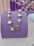 Choker conchas e pérolas - DOURADO - comprar online