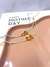 CHOKER FINA BAGUETE CRISTAL - DOURADO (PASSA LETRA)