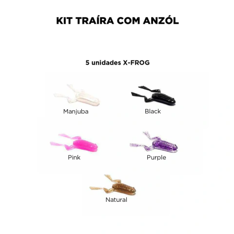 ISCA MONSTER 3X KIT TRAÍRA X-FROG 9,5CM
