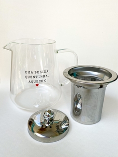 Chaleira em Vidro com infusor de inox na internet