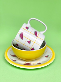 Conjunto de café da manhã Melancia