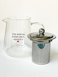 Chaleira em Vidro com infusor de inox - comprar online