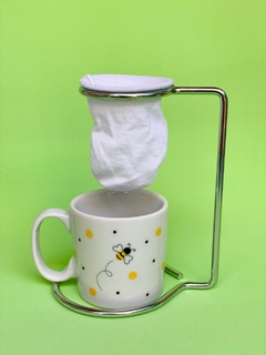 Mini Caneca com coador Bee