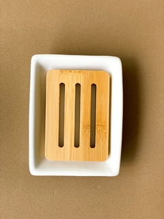 kit banheiro White e wood - Amber Store