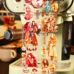 Coffee Girl - Washi PET Holográfica en internet