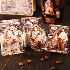 Coffee Girl - Washi PET Holográfica