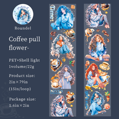 Coffee Girl - Washi PET Holográfica - comprar online