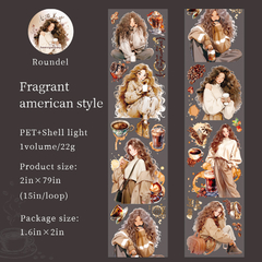 Coffee Girl - Washi PET Holográfica - Washis by Ruthy