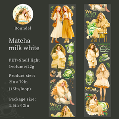 Coffee Girl - Washi PET Holográfica - tienda online
