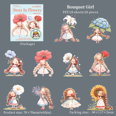 Una historia entre flores - Stickers PET en internet