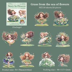 Una historia entre flores - Stickers PET