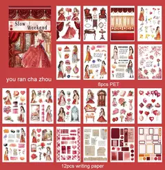 Imagen de Libro de Stickers Chicas - European and American Characters