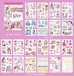 Libro de Stickers Chicas - European and American Characters