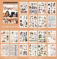 Libro de Stickers Chicas - European and American Characters - tienda online