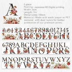 Autumn Alphabloom - Bucle 100 cm - Washi - The Washi Tape Shop en internet