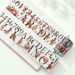 Autumn Alphabloom - Bucle 100 cm - Washi - The Washi Tape Shop - comprar online