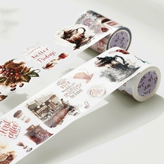 Imagen de Caffeine Canvas - Bucle 100 cm - Washi/PET - The Washi Tape Shop