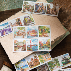 Libro de stickers - Collect Every Scenery - Paisajes, viajes - Papel Washi - Have a Good Day - comprar online
